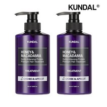 쿤달 단백질 트리트먼트 리치앤애프리콧 500ml x2개, 단품없음