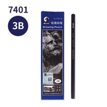 Marley 콩테 스케치 콩테목탄 연필콩테 목탄연필 크로키 흑연연필, C7401-3B(정박스12지)