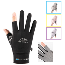 손가락 노출 쿨링 장갑 자외선 차단 노화방지, 그레이