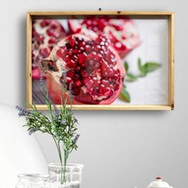 아트박스/꾸밈 pd040-우드프레임액자_탱글석류(대형), 2.이미지