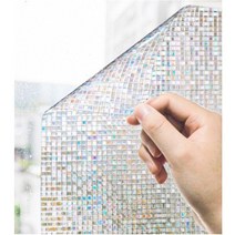 윈도틴팅 유리 시트지 암막 창문 거울 3D 창 개인 정보 보호 필름 스테인드 글라스 정적 집착 장식 무지개 색조 스티커 가정용 비 접착 UV 차단, A, 90x200cm