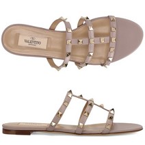[발렌티노] [명품] 락스터드 1W2S0C49 VOD P45 플랫 샌들 1W2S0C49 V