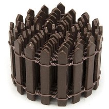 베란다꾸미기 나무울타리 소품 정원울타리 롤5cm 나무 펜싱 장벽 DIY 미니 풍경 요정 정원 인형 미니어처, 02 초콜렛