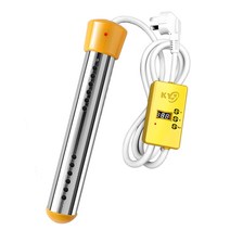 욕조 돼지꼬리 히터봉 가열기 온수기 물데우는 기계, 냄비용 70도 자동 전원 차단 1500W