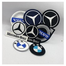 2시이전당일배송 자동차원형패치 벤츠 bmw 자수패치 자동차와펜 원형와펜 원형자동차패치, E8.볼보②