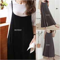 여름 끈 나시 점프슈트 빅 사이즈 와이드 점프슈트 올리졸리3A3M91