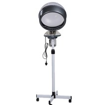 헤어 스팀기 미용실 스탠드 두피 미스트 증기 염색, 흰색 철제 컵 기계