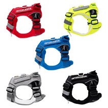 니즈더펫 인터라켄 중형견 대형견 커스텀 하네스, 네온옐로우