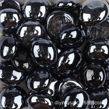 모자이크 diy 십자수 공예 다이아몬드 타일 장식 수제 선물 용품 스티커 재료 200 자루에 넣어진 중간 유리 플랫 비즈 투명 전등갓 촛대 크림 비즈, 31, 1.7x2.2, 200g