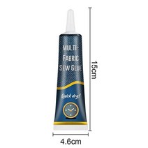 다기능 봉합 접착제 비 스티치 패브릭 수리 DIY 바느질 대부분의 직물 재료 본딩 도구, [01] Bagged