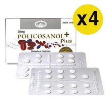 호주 네이쳐스탑 폴리코사놀 캡슐 20mg 고지혈증 콜레스테롤 관리, 30정, 4개