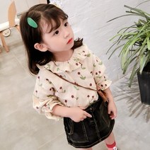 도레베베 프릴 체리 블라우스 여아 소녀풍