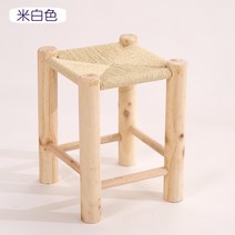 인테리어 가구 미니 나무 사각 모로칸 라탄 스툴 받침 수납 의자 풋스툴 발받침대 퍼프 수툴, 베이지35높이