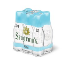 핫딜 씨그램 무라벨 플레인 350ml 6PET, 씨그램 라벨프리 플레인 350ml 6PET
