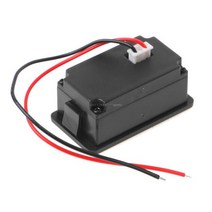 납산 배터리 방수 12V 납산 배터리 상태 용량 LED 디스플레이 표시기 전압계, 01 Black