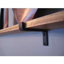 블랙 아이언 선반 브래킷 - 러스틱 USA Made 팜 하우스 프리 Shipping, 3
