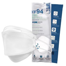 KF94 숨쉬기 편한 귀안아픈 국산 한스웰 한마음마스크 일회용 황사 비말 먼지 차단용, 100매