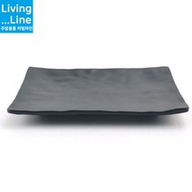 KI KT 요리 접시 일식 초밥 김밥 멜라민 앞접시 파스타 과일 플레이트 예쁜 그릇 업소용 브런치 레스토랑 중국집 분식 식기 한식 일식, 멜라민 블랙