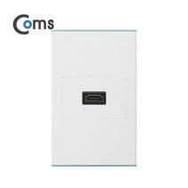 ITA063 벽부 벽면 HDMI 1구 월플레이트 판넬 판금 주문 제작 플레이트, 알미늄 HDMI 1구 RGB 1구