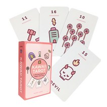 KAWAII TAROT 가와이 타로 78 deck 직관적인 심플한 타로카드, 가와이 타로카드