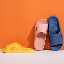 가정용 슬리퍼 여성 여름 미끄럼 방지 스테핑 똥 느낌 가정용, 진한 파란색 40-41