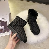 스노우 부츠 여성용 2022 뉴 플러스 벨벳 두꺼운 ankel 방수 미끄럼 방지 모피 통합 겨울 따뜻한 면화 신발 및 부츠