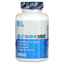 글루타민 1000 Glutamine 500mg 120캡슐, 120 Count
