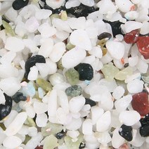 오색사 1포 3Kg 크기3.5mm 어항바닥재 모래 어항자갈