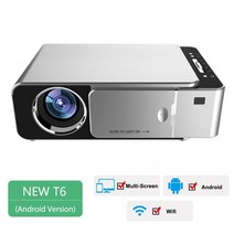 안드로이드 무선 와이파이 홈 시어터 시네마 휴대용 프로젝터 jimi t6 full hd, 안드로이드 버전, 나는 플러그