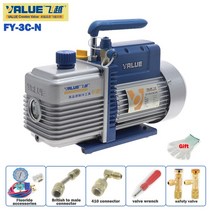 진공펌프 탈포기 VALUE 냉매 진공 펌프 FY3CN 단단 핸드 자동차 가정용 에어컨용 220V 370W, FY3CN+미국