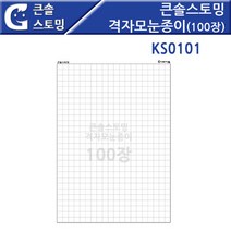 초등수학 차트그래프 1cm격자모눈종이100매 놀이교실 유아수학 학습교구