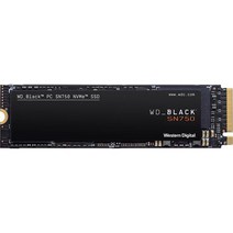 Western Digital 웨스턴 디지털 내장 SSD 1TB WD Black SN750 히트 싱크 탑재 게임용 NVMe WDS100T3XHC-EC [국내 정규 대리점품]