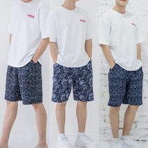 싹쓰리마켓 국내산 남자 인견 5부 반바지 잠옷 냉감 여름 이지웨어