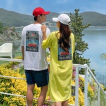 여름 반팔 시밀러 커플룩 허니문 신혼여행 휴양지룩 OP18729F