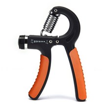 악력기 운동 지압 악력측정기 5-60Kg 핸드 손목 그립 훈련 완력기 헬스기구, A-Black Orange
