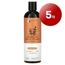 리암마켓 Kin+Kind 킨 카인드 민감한 강아지 고양이용 천연 샴푸 무향 354ml 1팩, 5팩