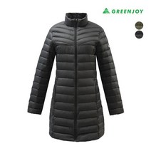 그린조이 여성 초경량 구스 다운 하프 점퍼