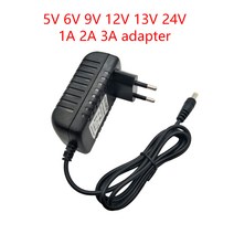 다운트랜스 변압기 변압기 AC110 220V DC12V 전원 공급 장치 어댑터 5V 6V 9V 13V 24V 1A 2A 3A LED 스트립, EU Plug_24V | 1A