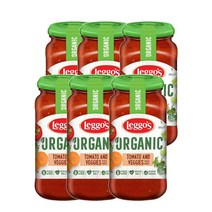 레고스 토마토 베지 파스타 소스 500g Leggos Tomato Veggies Pasta Sauce, 6팩, 6개