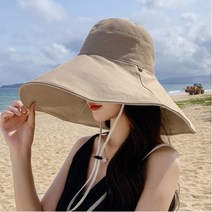 SUPER CREW 양면 와이드 벙거지 모자 버킷햇