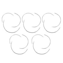 GHSHOP 15 조각 가죽 공예 손 도구 다목적 특수 바느질 곡선 바늘, 실버, 합금