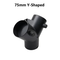 히터 덕트 흡입 자동차 디젤 히터 60/75/90MM 파이프 덕트 Y/T 자형 티 텔레스코픽 호스 베바스토 따뜻한, 07 75Y Shaped, 07 75Y Shaped