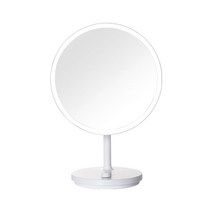 조단앤쥬디 LED 카운터탑 배니티 미러 타임스타일 탁상거울, White