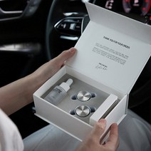 DU_새차 선물 오퍼스 명품 차량용 방향제 송풍구 더블 (+ 쇼핑백 증정), 메탈실버+THANK YOU:이집트엠버