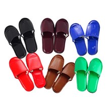 레자거실화 실내화 슬리퍼 사무실 병원 인쇄가능 호텔 분양, 블루, 1개