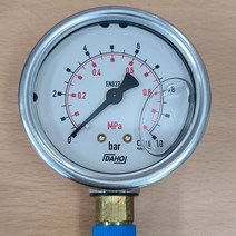 압력센서 아나로그 국산 압력게이지 63mm 0~10bar PT1/4 -2802EA, 본상품선택