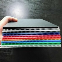 단프라시트 정전기방지 플라베니아 밀도높은 pvc 플라스틱 골판지, C. 블랙 4mm 1m x 1m 5개