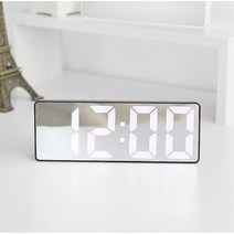 셀프인테리어 큰글자 디지털알람시계 새집꾸미기 자취용품 데코, 블랙