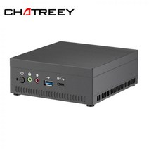 Chatreey-AMD Athlon 3150U 미니 PC 베가 3 그래픽 포함 4K UHD Nvme SSD 데스크탑 게임용 컴퓨터, 03 16G RAM_03 UK, 01 No Storage