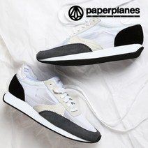 페이퍼플레인 남녀공용 천연소가죽 초경량 메쉬 운동화 PP1505